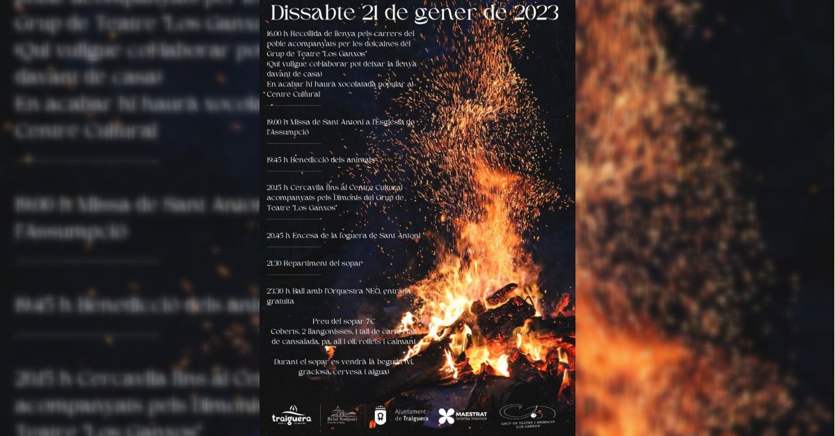 Sant Antoni Traiguera 2023 Sant Antoni Traiguera 2023