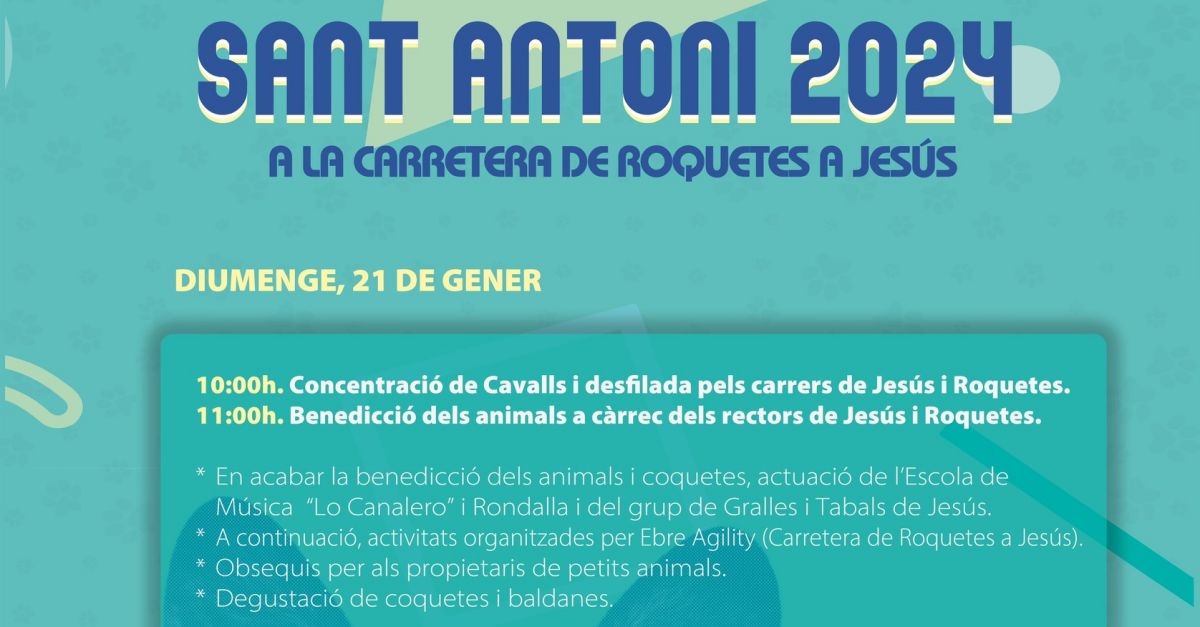 Sant Antoni 2024 a la carretera de Roquetes a Jes�s