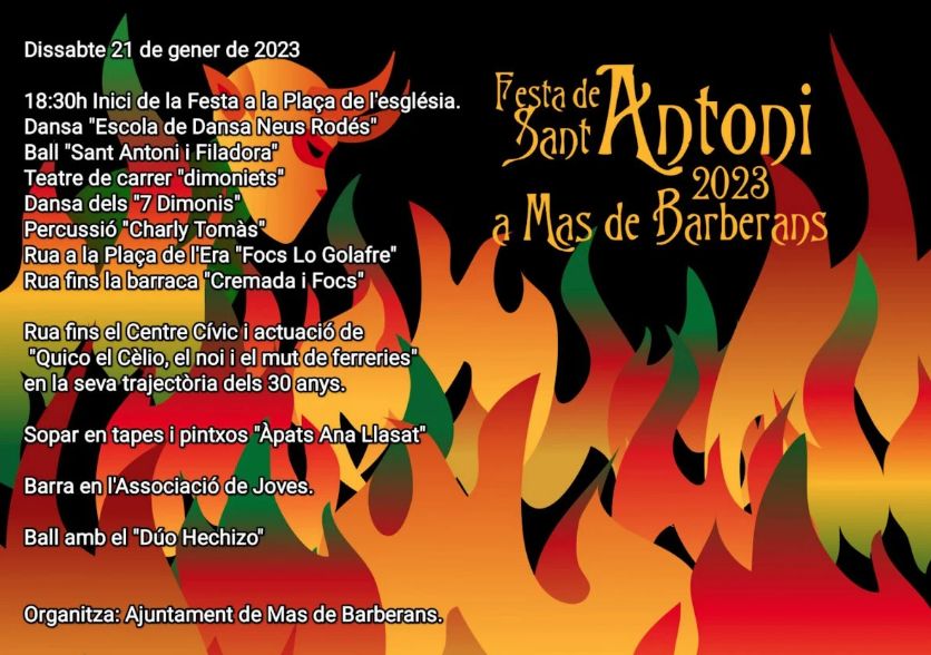 Sant Antoni 2023 Mas de Barberans Sant Antoni 2023 Mas de Barberans