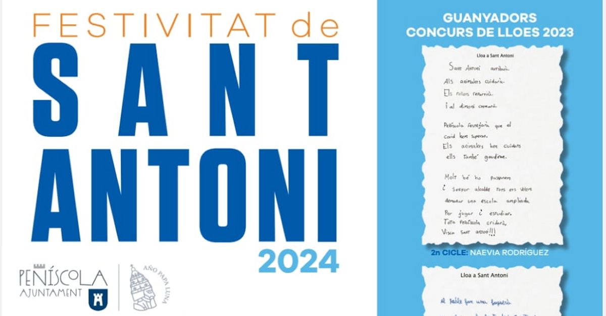 Sant Antoni 2024 a Pen�scola