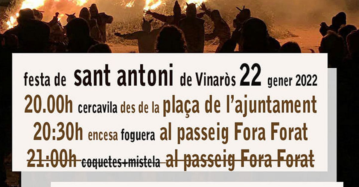 Celebració de Sant Antoni a Vinaròs Celebració de Sant Antoni a Vinaròs