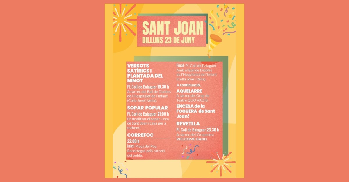 Sant Joan a L’Hospitalet de l’Infant Sant Joan a L’Hospitalet de l’Infant