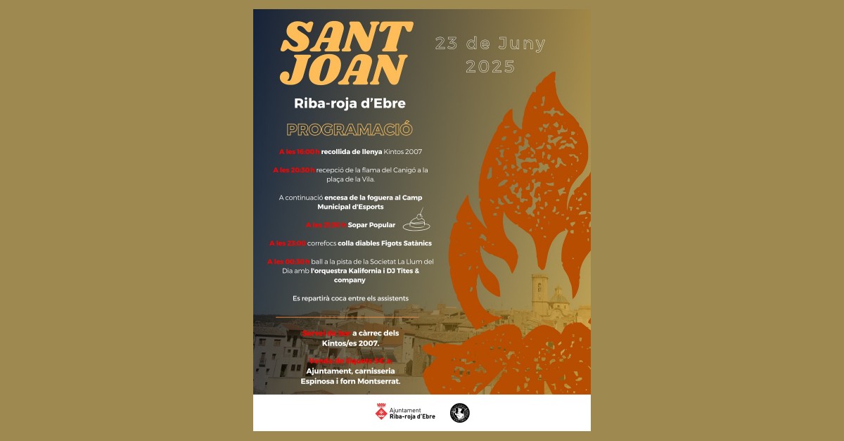 Sant Joan a Riba-roja d’Ebre Sant Joan a Riba-roja d’Ebre