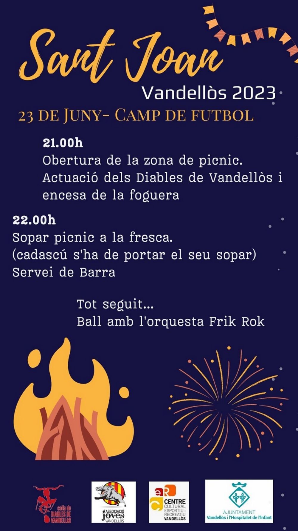 Revetlla de Sant Joan a Vandell�s