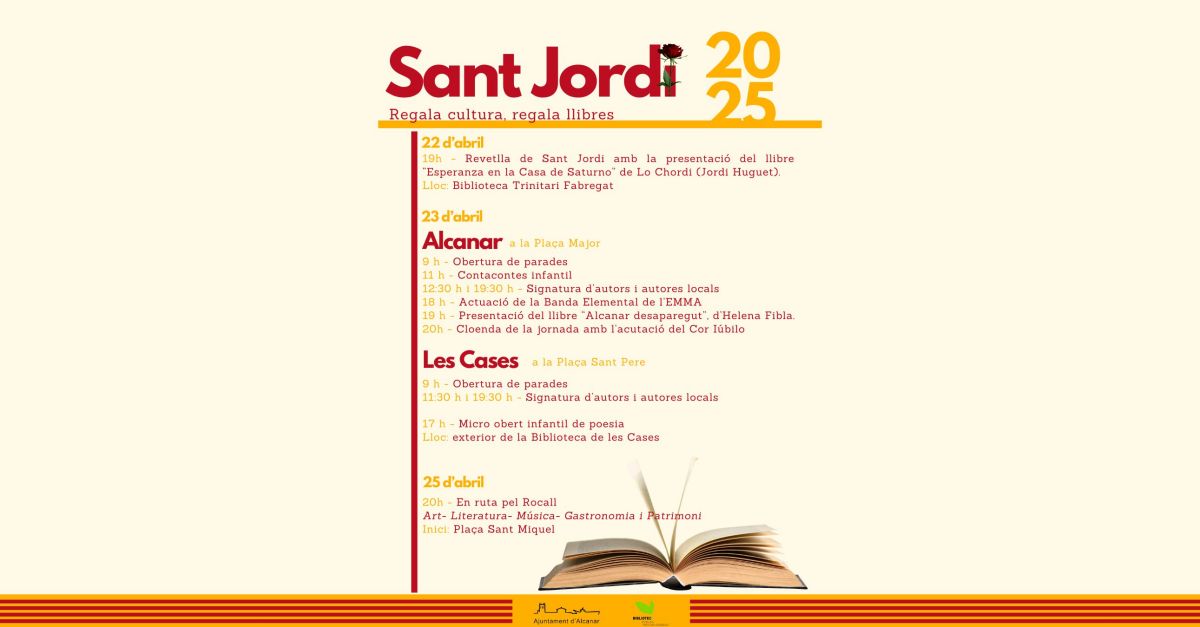 Sant Jordi 2025 a Alcanar
