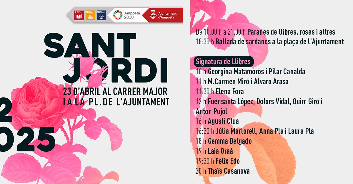 Sant Jordi 2025 a Amposta