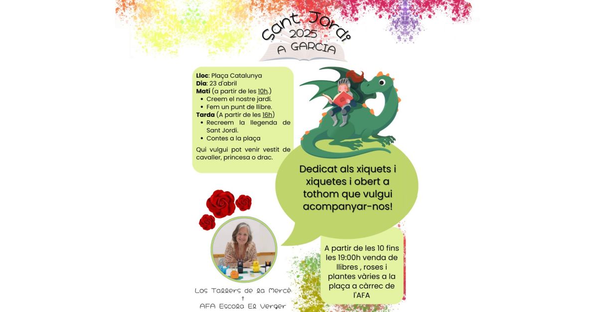Sant Jordi 2025 a Garcia
