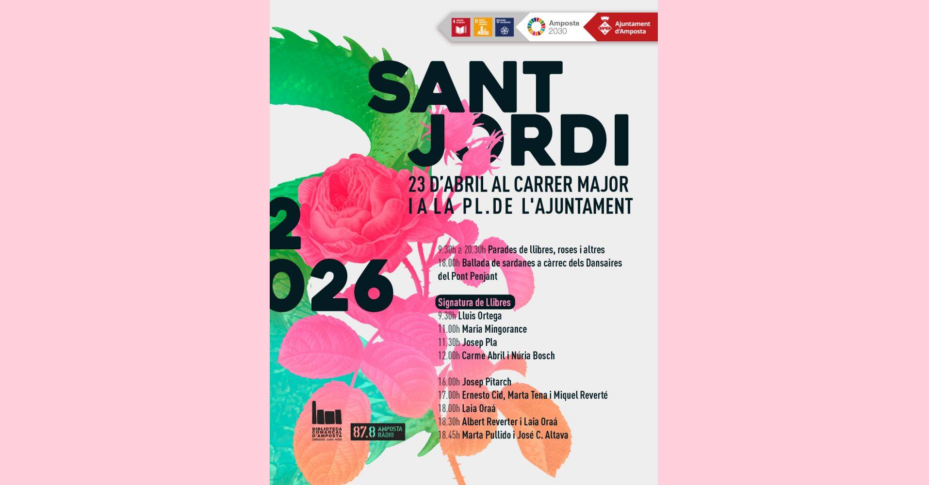 Sant Jordi 2026 a Amposta Sant Jordi 2026 a Amposta