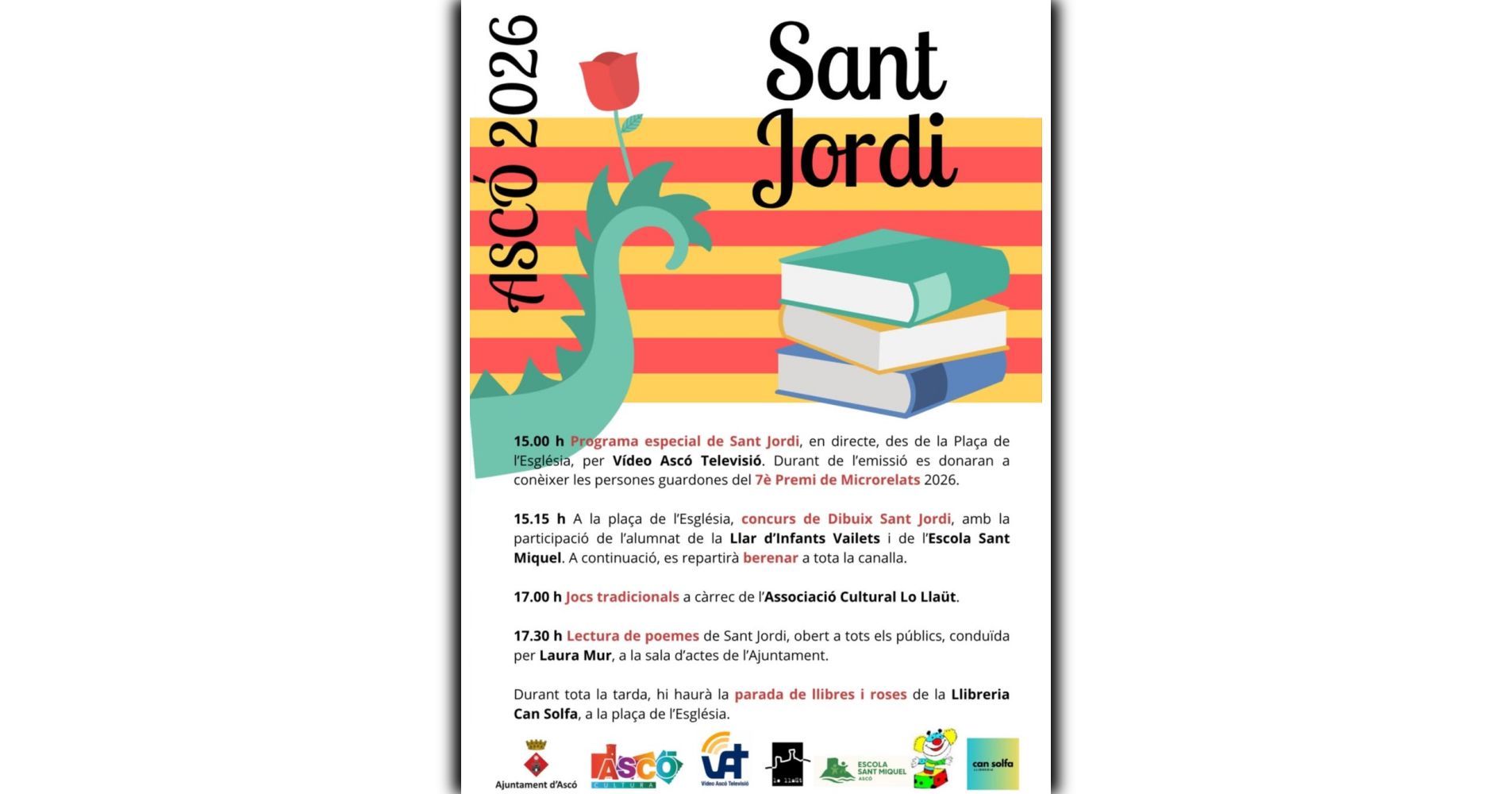 Sant Jordi 2026 a Asc�