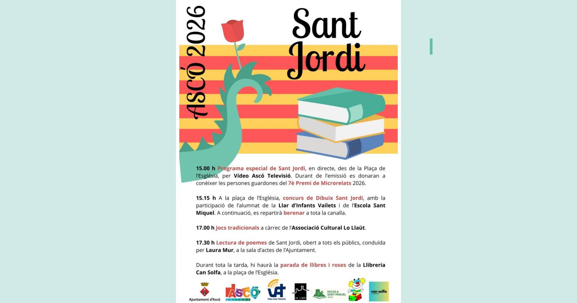 Sant Jordi 2026 a Asc�