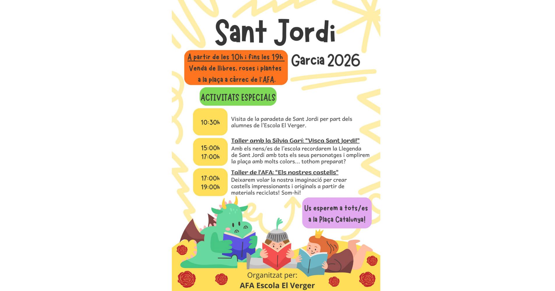 Sant Jordi 2026 a Garcia