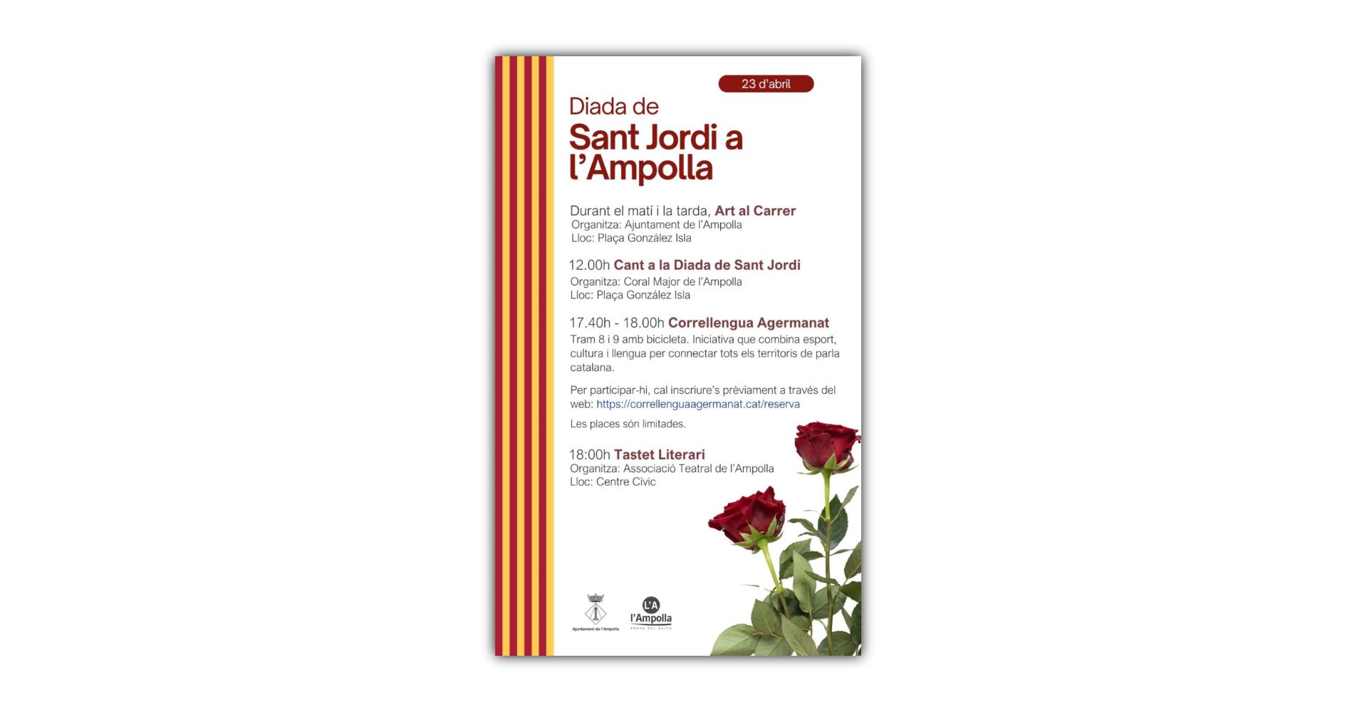 Sant Jordi 2026 a l’Ampolla Sant Jordi 2026 a l’Ampolla
