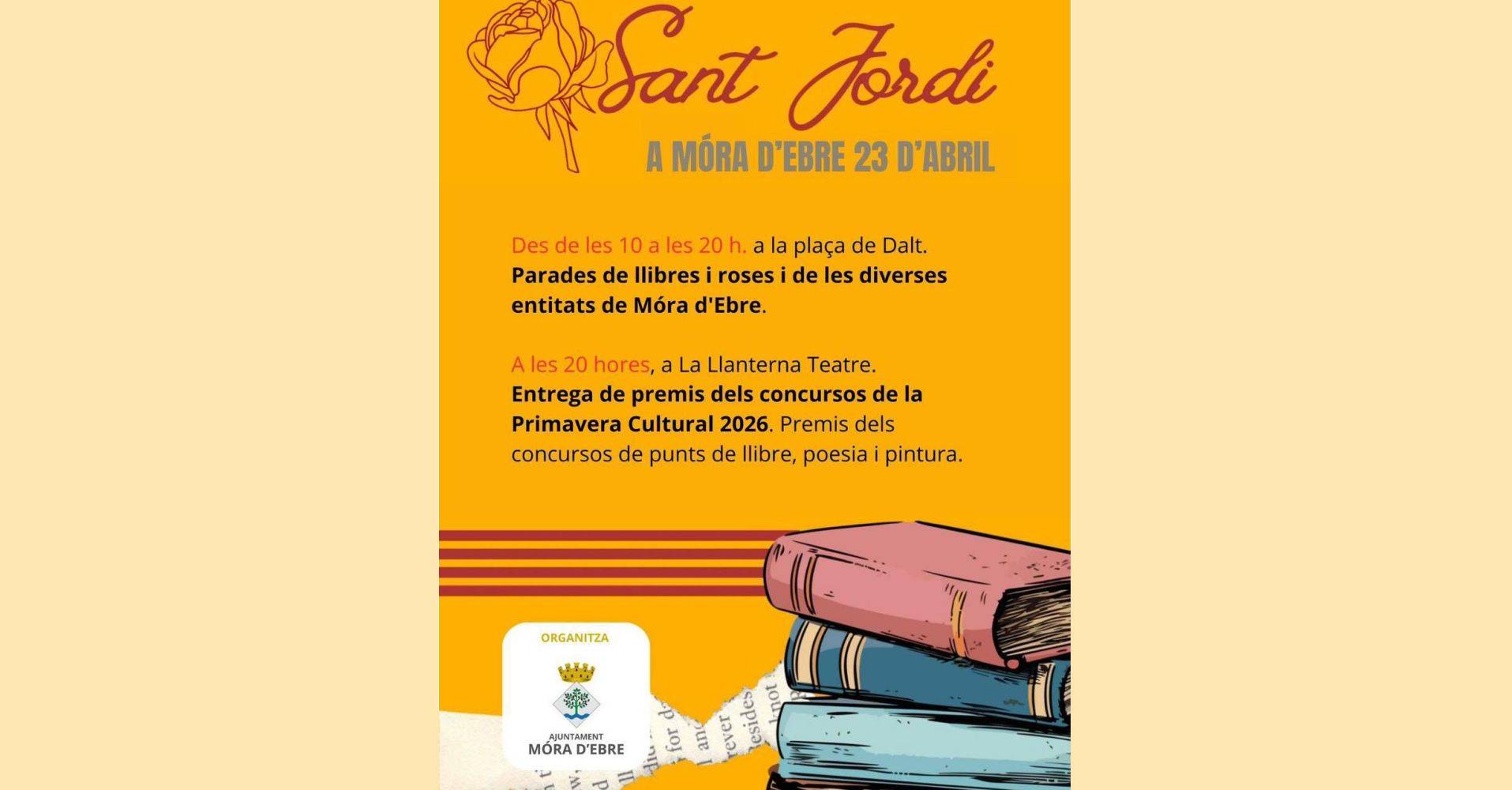 Sant Jordi 2026 a Móra d’Ebre Sant Jordi 2026 a Móra d’Ebre