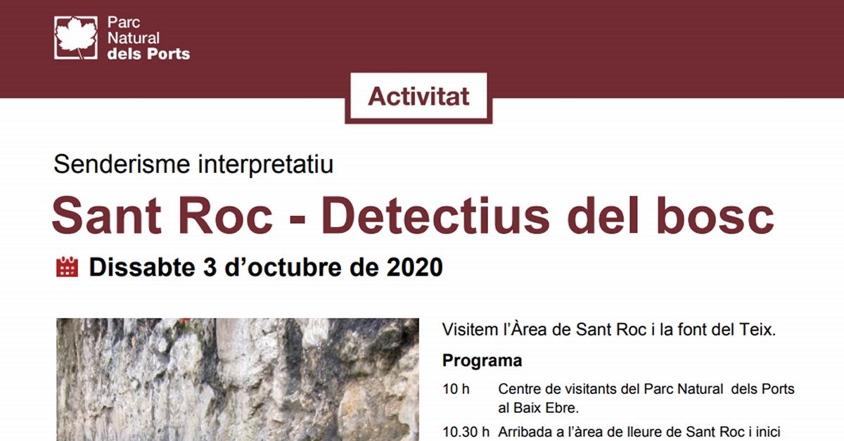#SetmanaNatura. Senderisme interpretatiu. Visitem l��rea de Sant Roc i la font del Teix, a Pa�ls