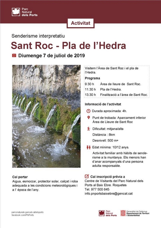 Sant Roc – Pla de l’Hedra Sant Roc – Pla de l’Hedra