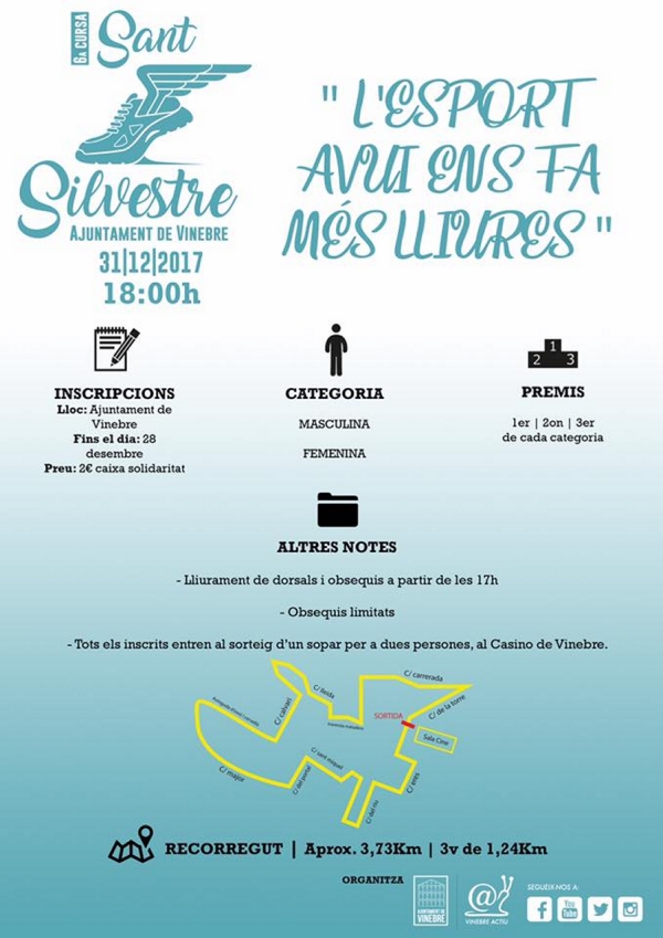 6a Cursa Sant Silvestre de Vinebre 6a Cursa Sant Silvestre de Vinebre