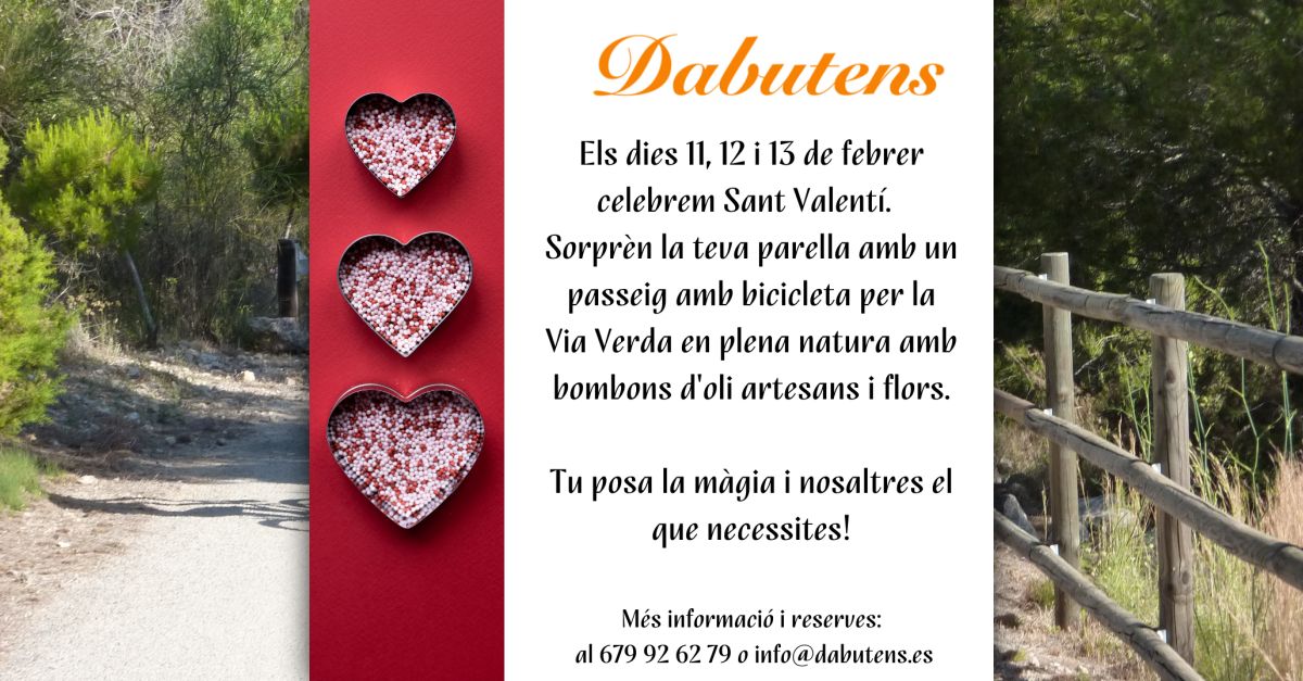 Especial Sant Valentí: Passeig en bicicleta per la Via Verda Especial Sant Valentí: Passeig en bicicleta per la Via Verda