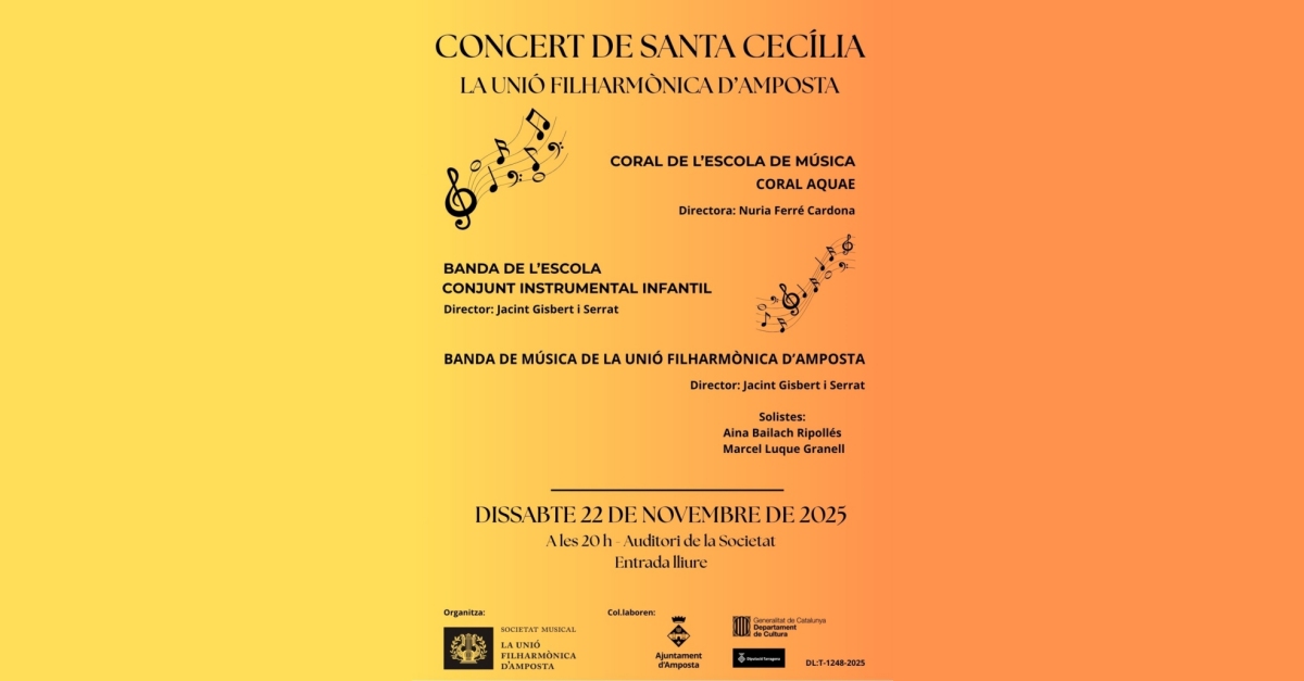 Concert de Santa Cecília de la Unió Filharmònica d’Amposta Concert de Santa Cecília de la Unió Filharmònica d’Amposta