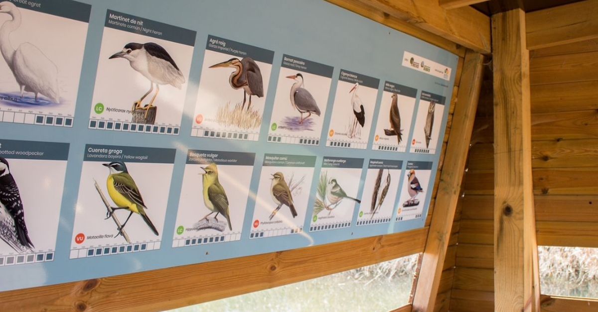 La Reserva Natural de Sebes renova els cartells informatius dels observatoris