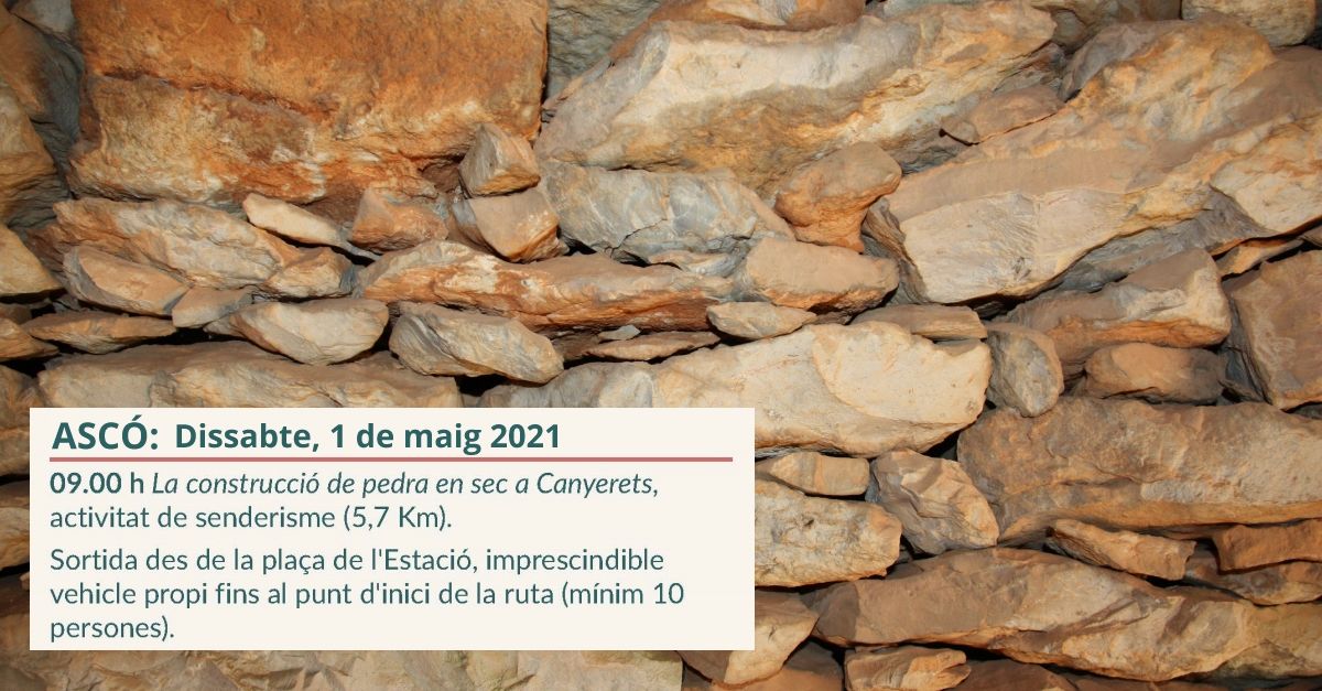 Senderisme: La construcció de pedra en sec a Canyerets Senderisme: La construcció de pedra en sec a Canyerets