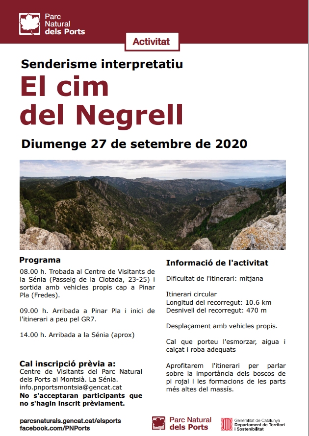 Senderisme interpretatiu: El cim del Negrell Senderisme interpretatiu: El cim del Negrell