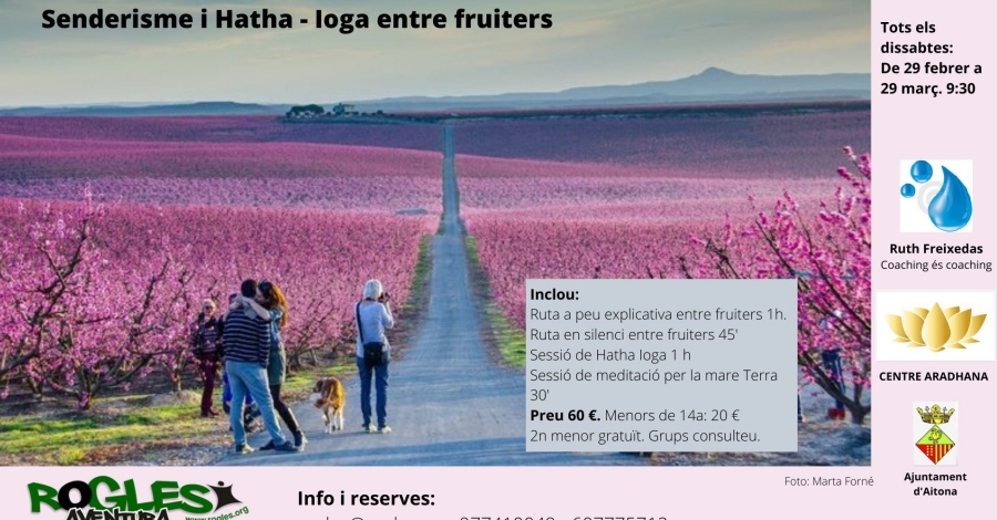 Senderismo i Hatha yoga entre frutales Senderismo i Hatha yoga entre frutales