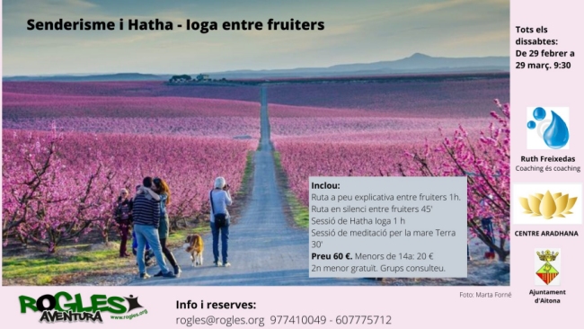 Senderisme i Hatha ioga entre fruiters Senderisme i Hatha ioga entre fruiters