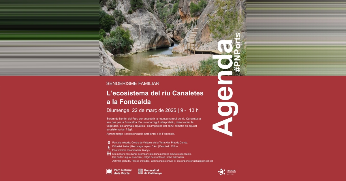 Senderisme familiar: lecosistema del riu Canaletes a la Fontcalda