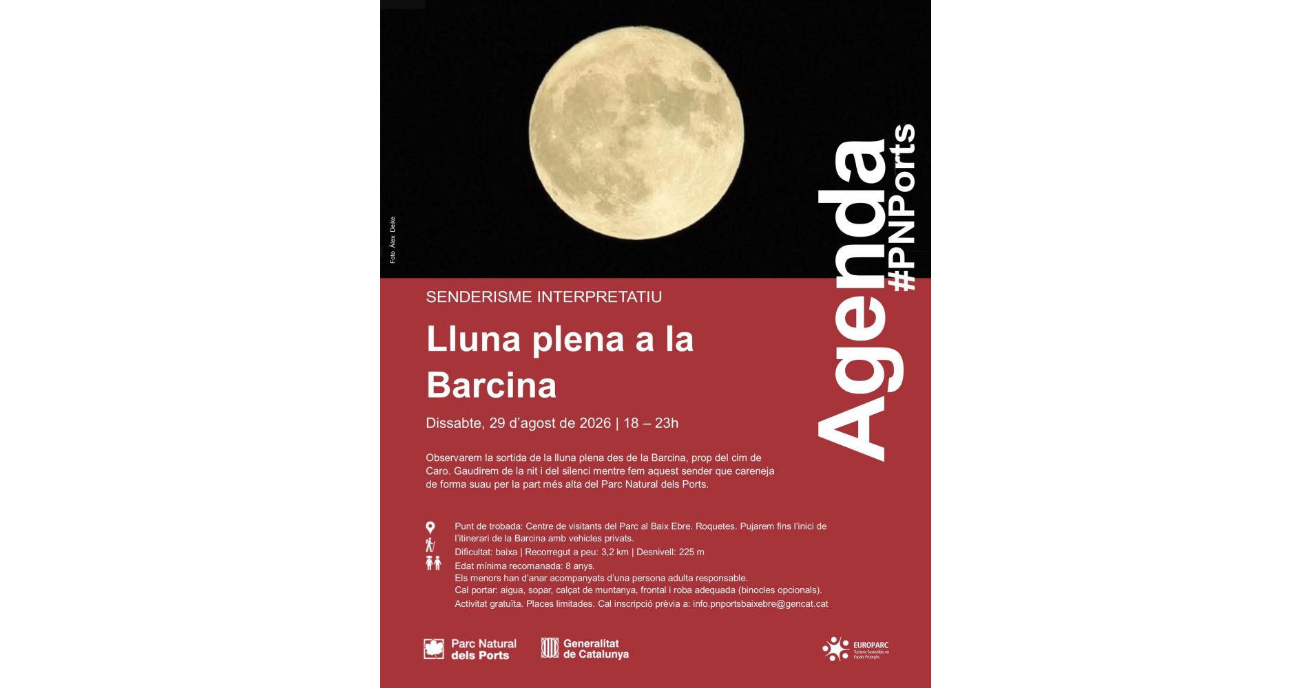 Senderisme interpretatiu: Lluna plena a la Barcina