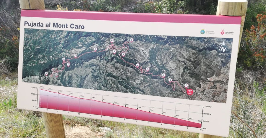 La Mancomunitat Tortosa-Roquetes inicia la instal�laci� de la senyalitzaci� tur�stica a la pujada a Caro | EbreActiu.cat, revista digital d&rsquo;oci actiu | Terres de l&rsquo;Ebre ...