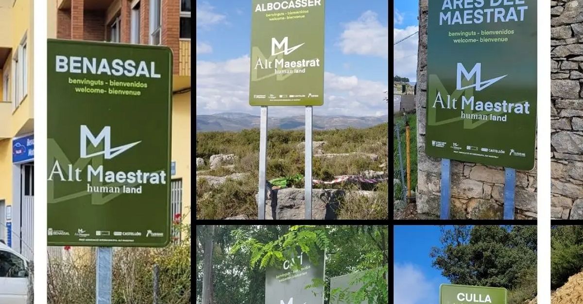 Els pobles que integren el territori Human Land installen senyals informatius per a unificar la marca turstica