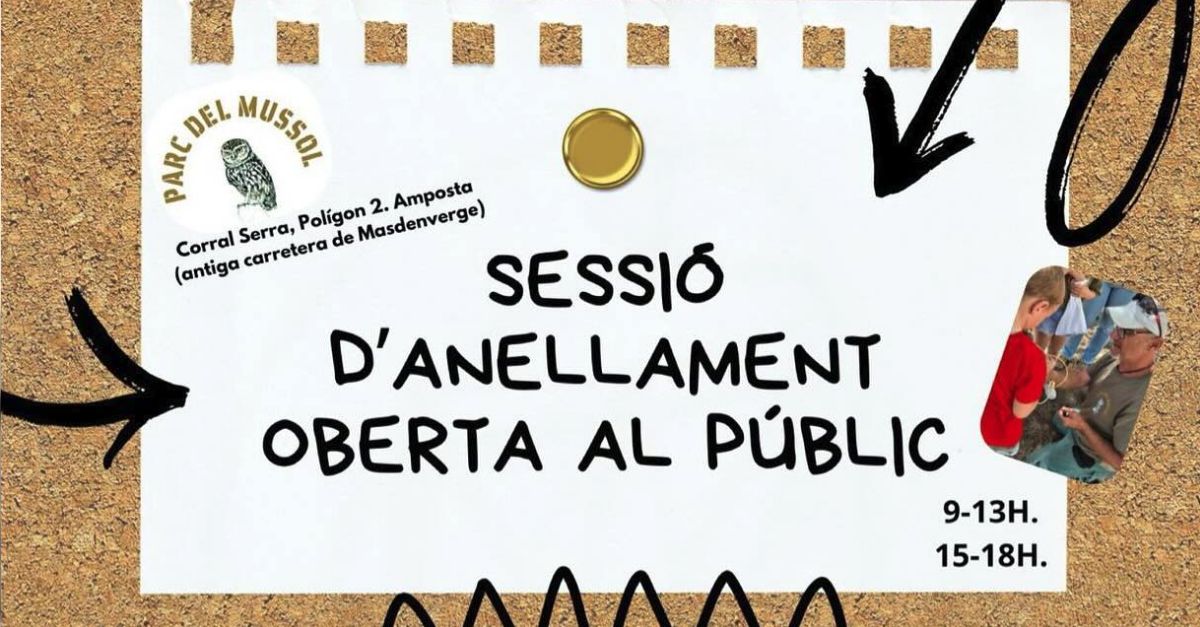 Sessió d’anellament oberta al públic Sessió d’anellament oberta al públic
