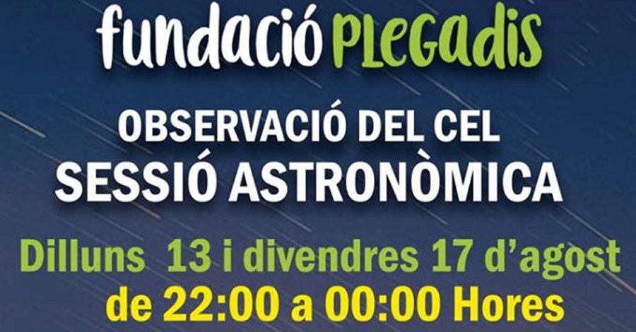 Observaci�n del cielo. Sesi�n astron�mica