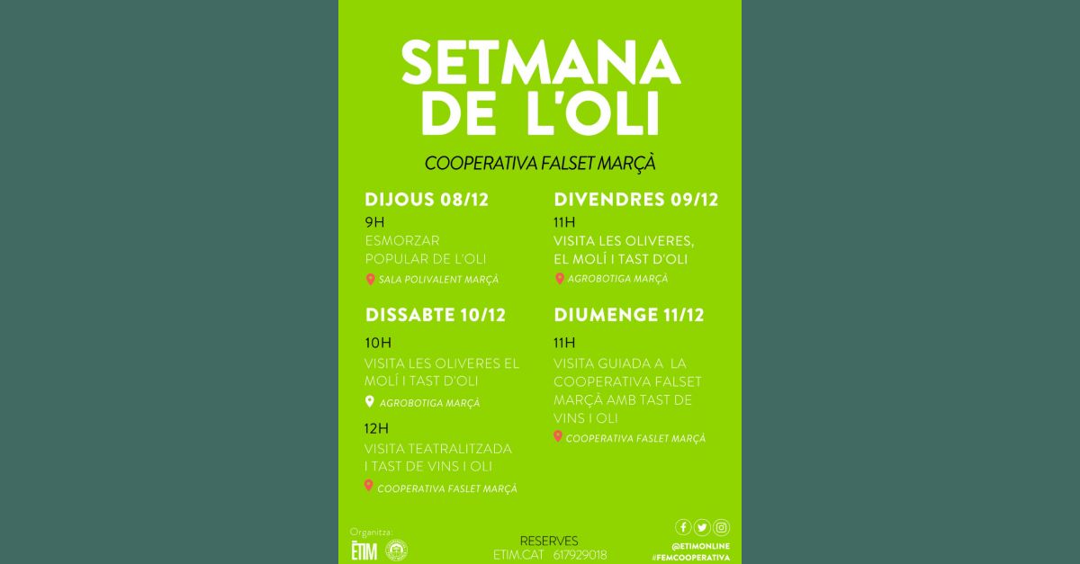 Semana del aceite en la Cooperativa de Falset Mar��