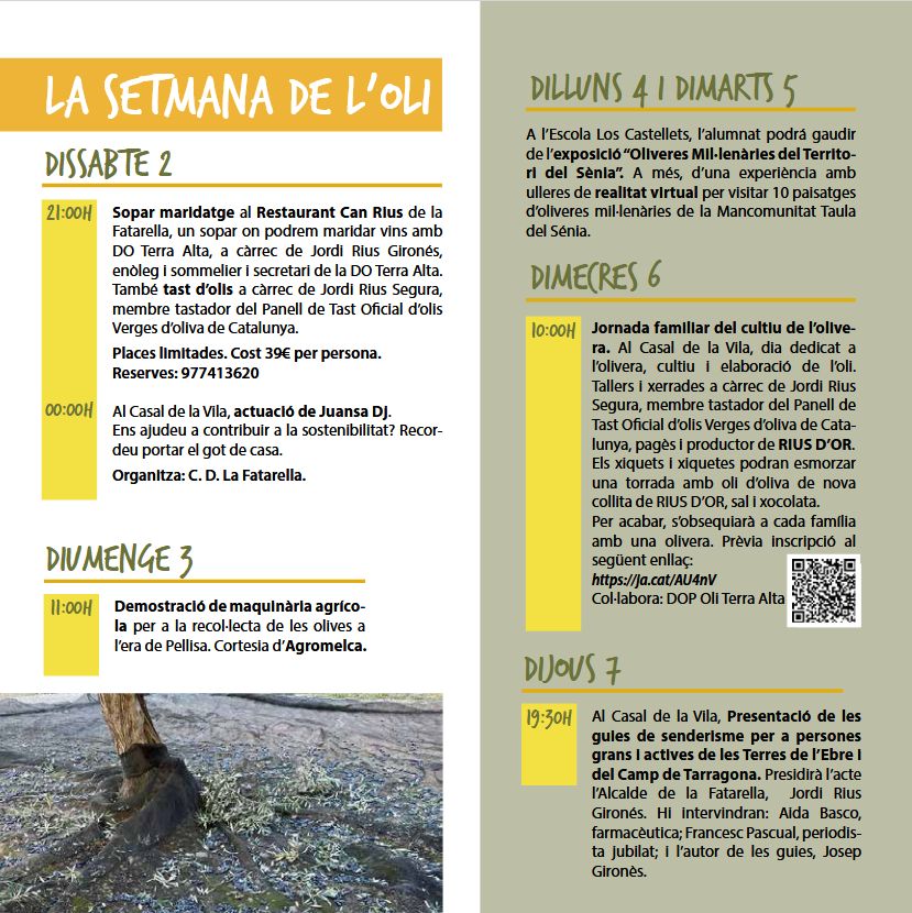M�s de 70 expositors participaran a la Festa de l&rsquo;Oli de la Fatarella | EbreActiu.cat, revista digital d&rsquo;oci actiu | Terres de l&rsquo;Ebre ...