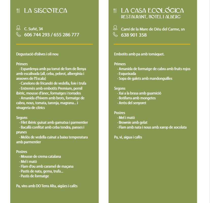 M�s de 70 expositores participaran en la Festa de l&rsquo;Oli de la Fatarella | EbreActiu.cat, revista digital de ocio activo | Terres de l&rsquo;Ebre...