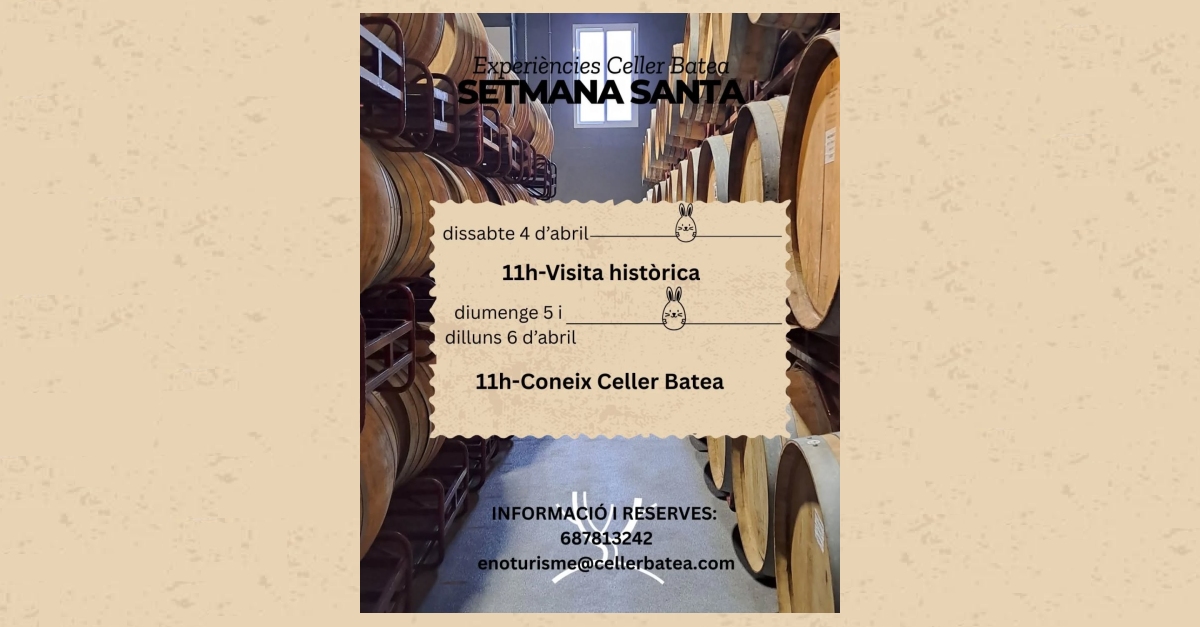 Conoce el Celler Batea