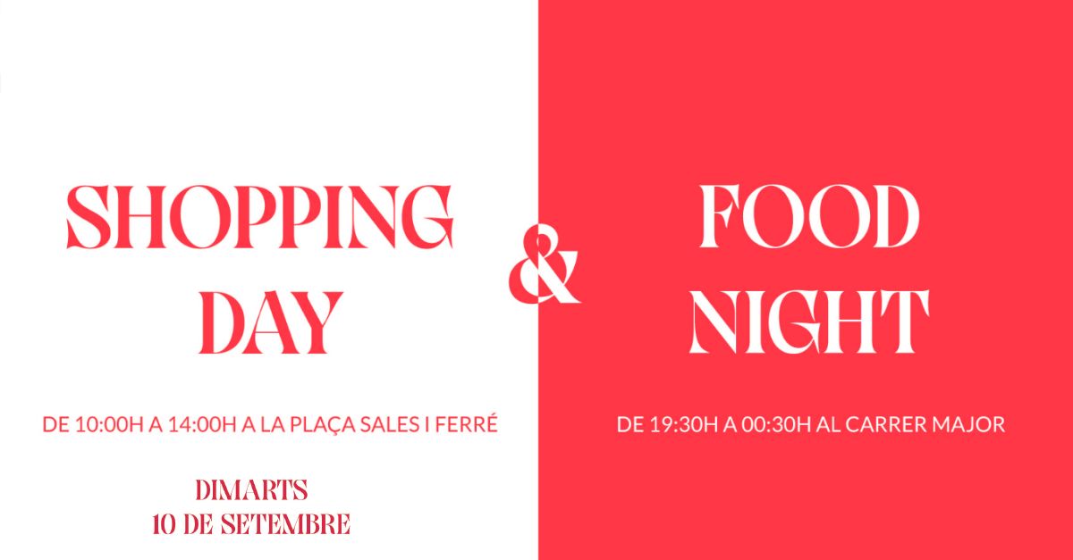 Shopping Day & Food Night Ulldecona