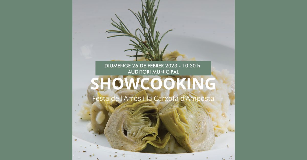 Showcooking Festa de l�Arr�s i la Carxofa d�Amposta
