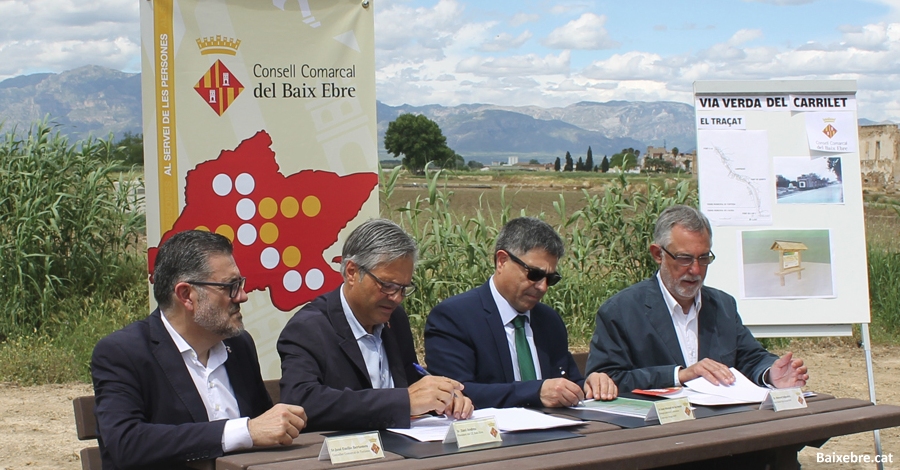 Adif i el Consell Comarcal del Baix Ebre promouen la creaci de la Via Verda del Carrilet  