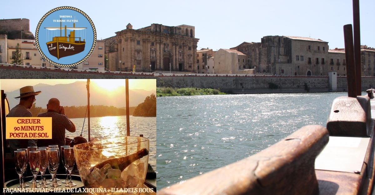 Lo Sirgador: crucero por el r�o Ebro + puesta de sol