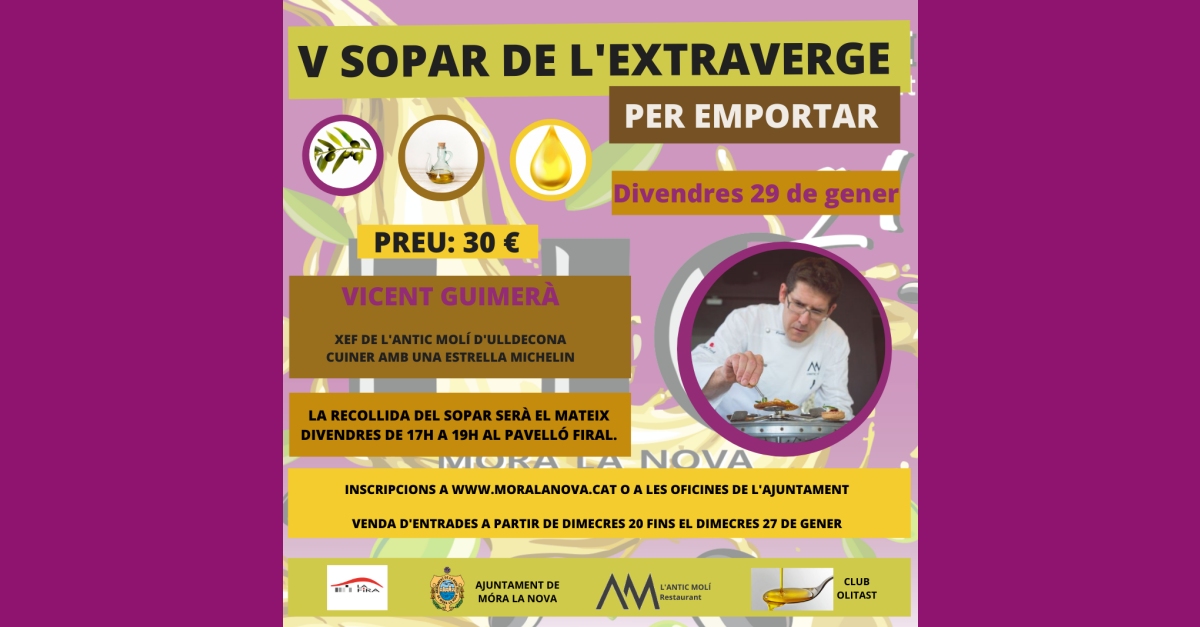 V Sopar de l&rsquo;Extraverge de la FIO per emporta