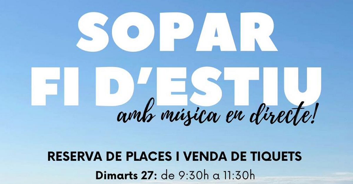 Sopar fi d�estiu a les Cases d�Alcanar