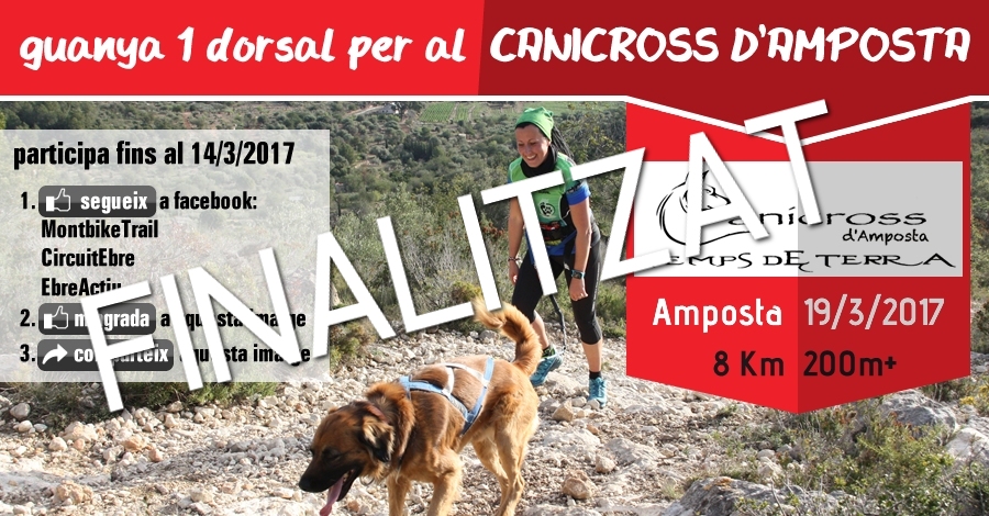 [finalitzat] Sorteig 1 dorsal: Canicross d’Amposta - Temps de Terra (8 Km i 200m+) del 19/3/2017 | EbreActiu.cat, revista digital d’oci actiu | Terres de l’Ebre ...