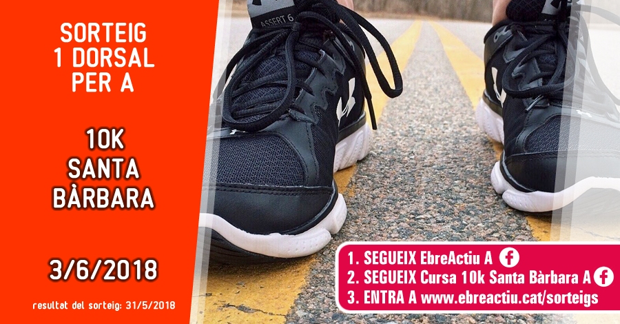 <p>Sorteig 1 dorsal per als 10K de Santa Brbara - 3/6/2018</p>