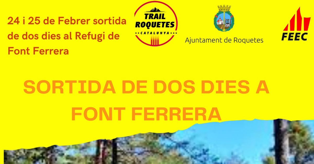 Salida de dos d�as a Font Ferrera
