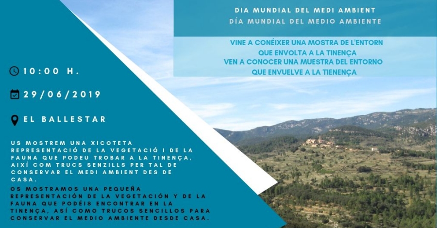 Vine a con�ixer una mostra de l�entorn que envolta a la Tinen�a