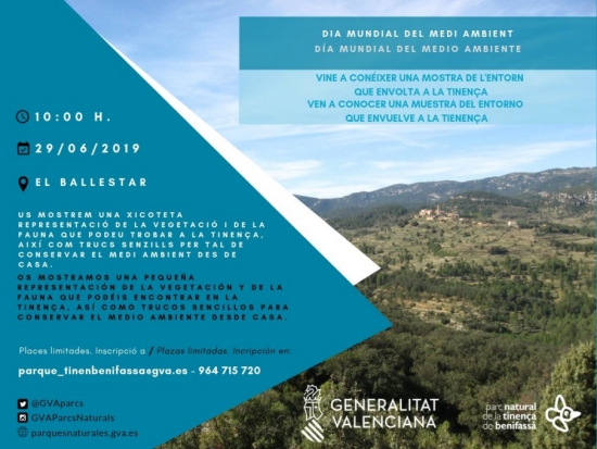 Vine a conéixer una mostra de l’entorn que envolta a la Tinença Vine a conéixer una mostra de l’entorn que envolta a la Tinença