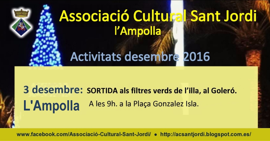Sortida als filtres verds de l�illa, al Goler�