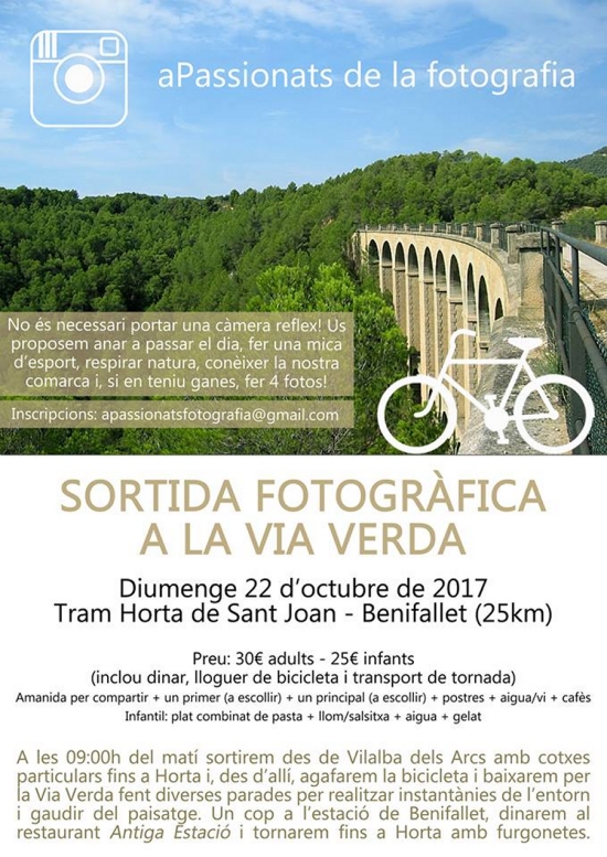Sortida fotogràfica a la Via Verda Sortida fotogràfica a la Via Verda